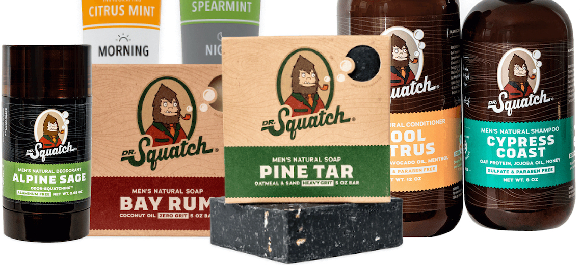 Dr. Squatch Manly Soap and Deodorant Variety Pack - Handmade with Organic  Oils, Aluminum-Free - Pine Tar and Alpine Sage